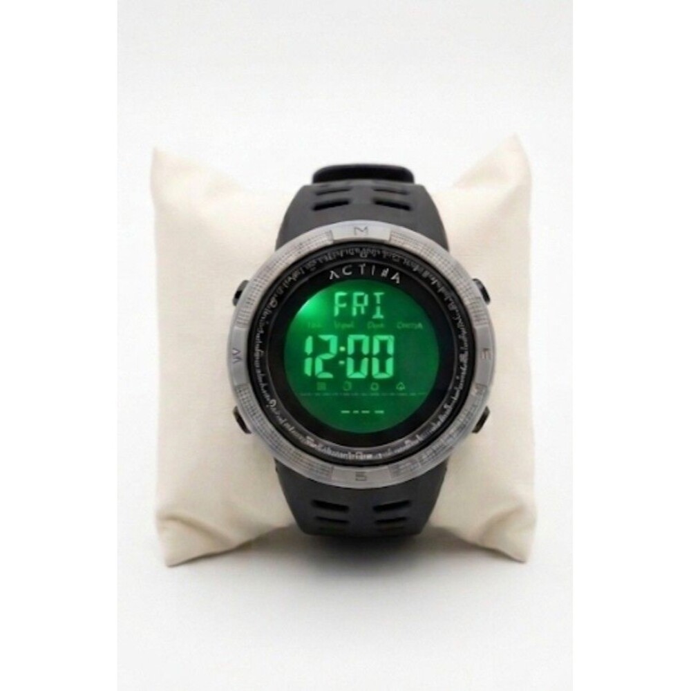 Activa by Invicta Summit X Digital Mens Watch 50mm Black Resin Chrono Alarm NEW